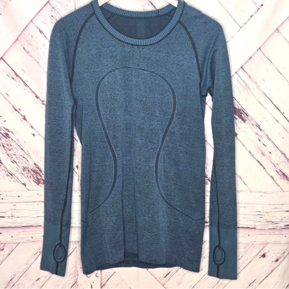 lululemon athletica Blue Long Sleeve Top